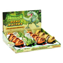 DINO RACER PULL BACK 6CM ASST