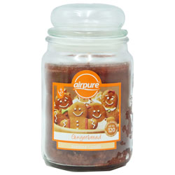 AIRPURE CANDLE JAR 18OZ GINGERBREAD