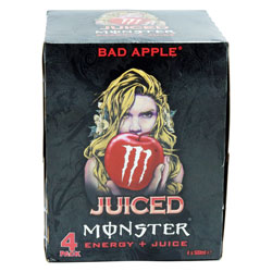 MONSTER ENERGY BAD APPLE 4PK (INV BARC)