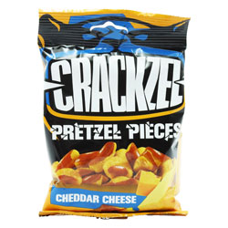 CRACKZELS CHEDDAR CHEESE PRETZEL PIECES