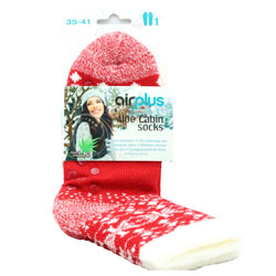 AIRPLUS SOCKS RED FAIRISLE
