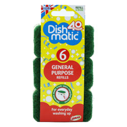 DISHMATIC DISH BRUSH REFILLS GENERAL PURPOSE