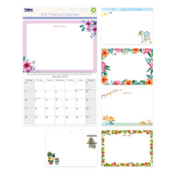 CALENDAR 2027 MEMO ILLUSTRATED WITH PEN