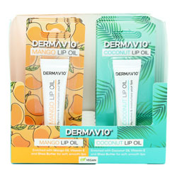 DERMA V10 LIP OIL MIXED SRP COCONUT & MANGO MIX