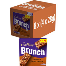 CADBURY BRUNCH BAR CHOC CHIP K