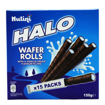 NUTINI HALO WAFER ROLL VANILLA 15PK