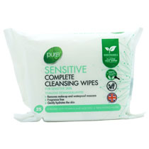 PURE CLEANSING WIPES SENSITIVE 25'S