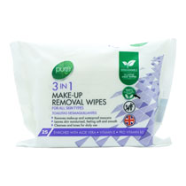 PURE 3IN1 WIPES MAKE UP REMOVAL 25'S
