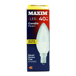 MAXIM BULB LED CANDLE E14 WARM WHITE