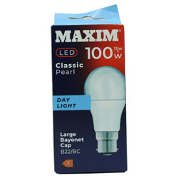 MAXIM BULB LED GLS B22 DAY LIGHT