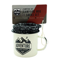 WAYFARER ENAMEL MUG AND SOCKS SET