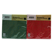 NAPKINS 3PLY RED & GREEN 20PK
