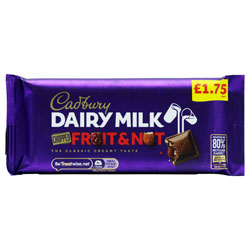 CADBURY DAIRY MILK FRUIT & NUT
