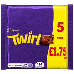 CADBURY TWIRL MULTIPACK 5PK