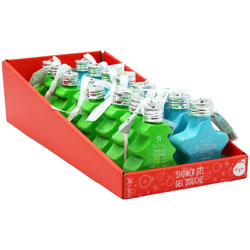 NOVELTY SHOWER GEL IN DISPLAY