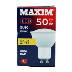 MAXIM BULB LED GU10 WARM WHITE