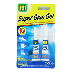 151 SUPER GLUE GEL 2PK 3GM
