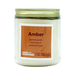 CANDLE JAR AMBER