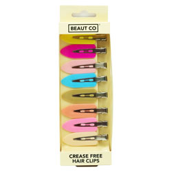 BEAUT CO HAIR CLIPS CREASE FREE 8'S