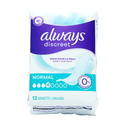 ALWAYS DISCREET PADS NORMAL ABS.4