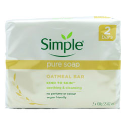 SIMPLE SOAP OATMEAL TWIN PACK