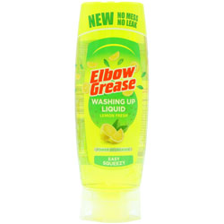 ELBOW GREASE WASHING UP LIQUID STAND UP LEMON