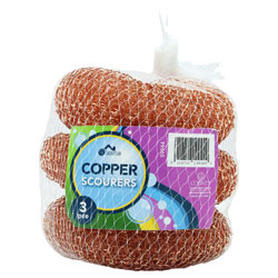 CS HOME SCOURERS COPPER 3PK
