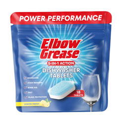 ELBOW GREASE DISHWASHER TABLETS 18PK