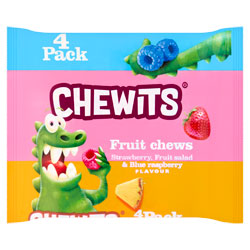 CHEWITS FRUIT CHEWS 4PACK