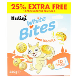 NUTINI CHOCO WHITE MINI BISCUITS
