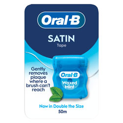 ORAL B SATIN TAPE WAXED MINT