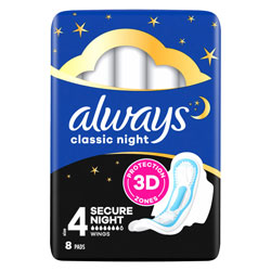 Always Maxi Classic Pads Secure Night (Size 4)