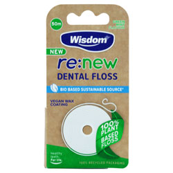 WISDOM DENTAL FLOSS GREEN MINT