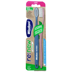 WISDOM TOOTHBRUSHES RENEW SOFT 2PK