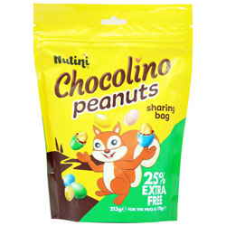 NUTINI CHOCO PEANUTS BAG LARGER PACK