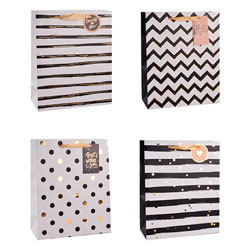 GIFT BAG LARGE FOIL BAG 4 ASST DESIGNS