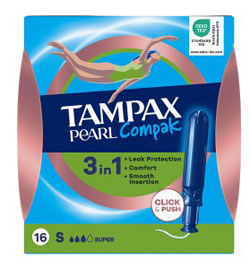 TAMPAX COMPAK PEARL SUPER