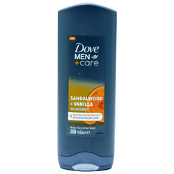 DOVE BODYWASH MEN+ CARE SANDALWOOD & VANILLA