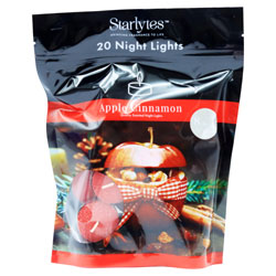 STARLYTES NIGHTLIGHT APPLE CINNAMON 8HR BURN