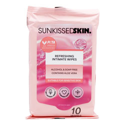 SUNKISSED INTIMATE CLEANSING WIPES HANDY PACK