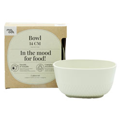 MOODS PLASTIC BOWLS 14CM 2PK