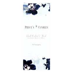 PRICES TEALIGHTS 5HR BURN BLACK ORCHID & MUSK