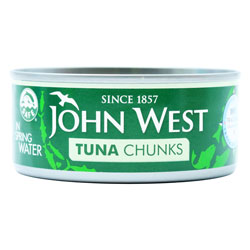 JOHN WEST TUNA CHUNKS SPRINGWATER