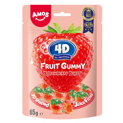 AMOS 4D FRUIT STRAWBERRY BURST GUMMY