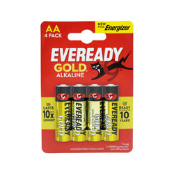 EVEREADY GOLD BATTERIES ALKALINE AA