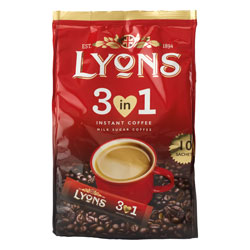 LYONS SACHETS INSTANT COFFEE 3 IN 1