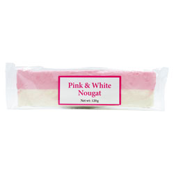 PINK AND WHITE NOUGAT BAR