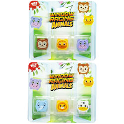 ANIMAL WINDOW RACERS 3CM 3PK