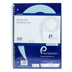 NOTEBOOK A4 WIRE BOUND 100 PAGE