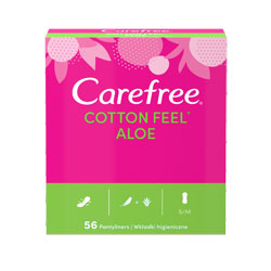 CAREFREE COTTON FEEL LINERS NORMAL ALOE VERA
